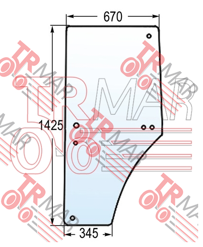 Door Glass Lh