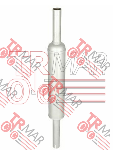 Boyalı Egzost - Çap 47-48 mm - Toplam Boy 100cm - Gövde Boy :36 cm - Gövde Çap : 11 cm - Boru uzunlu