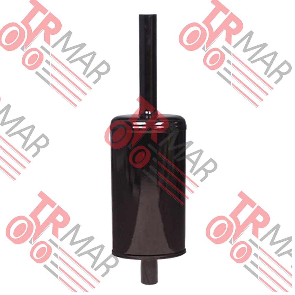 Düz Uçlu Emaye Egzost (Kısa 840mm)