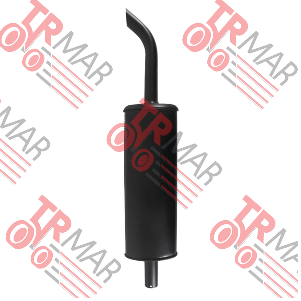 Eğri Uçlu Yanmaz Boyalı Egzost- 1240mm